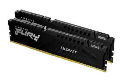 16 GB (2x8GB) DDR5-5200 Kingston FURY Beast Black CL36, AMD EXPO - Svart