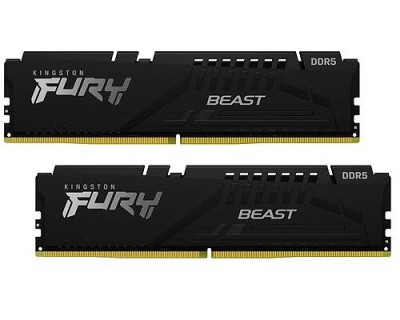 16 GB (2x8GB) DDR5-6000 Kingston FURY Beast Black CL40, XMP - Svart
